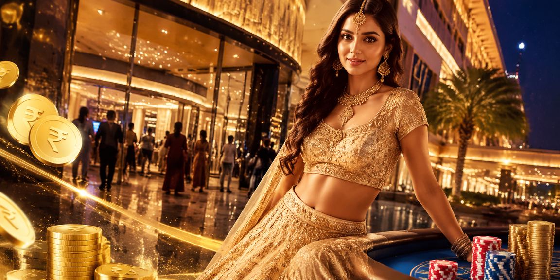 VIP bonus offer with traditional Indian dress illustration